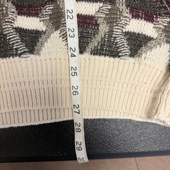 Vintage Jantzen Men's Geometric Pattern Sweater Made in USA Size Large - Picture 4 of 6